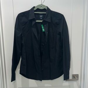 NWT Gap Black Button Up